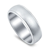 Wedding Ring Band Round 925 Sterling Silver (6mm)