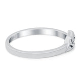 Mountains Oxidized Band Solid 925 Sterling Silver Thumb Ring (5mm)