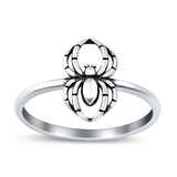 Spider Oxidized Band Solid 925 Sterling Silver Thumb Ring (11.5mm)
