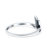 Bird-Band-Oxidized-Ring-Solid-925-Sterling-Silver-(8mm)