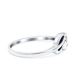 Love Oxidized Band Solid 925 Sterling Silver Thumb Ring (5mm)