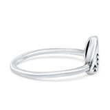 Nature Oxidized Band Solid 925 Sterling Silver Thumb Ring (7mm)
