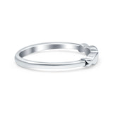 Fish Oxidized Band Solid 925 Sterling Silver Thumb Ring (3mm)