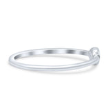 Classic Tiny Moon And Star Design Stackable Oxidized Statement Band Thumb Ring