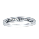 Diamond Stackable Wedding Band Half Eternity 10K White Gold 0.10ct Wholesale