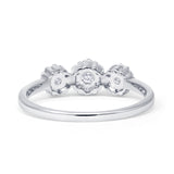 Diamond Flower Cluster Ring