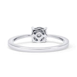 Solitaire Style Diamond Halo Ring 10K White Gold 0.14ct Wholesale