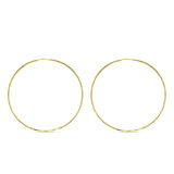 14K Yellow Gold 55mm Large Classic Endless Hoop Earrings Wholesale