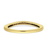 Diamond Stackable Wedding Band Half Eternity 14K Yellow Gold 0.16ct Wholesale