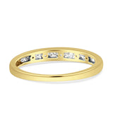 Diamond Half Eternity Stackable Wedding Ring 14K Yellow Gold 0.27ct Wholesale