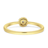 Flower Diamond Ring 14K Yellow Gold 0.11ct Wholesale