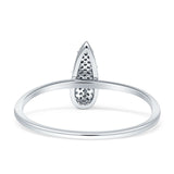 Diamond Teardrop Pear Ring 14K White Gold 0.09ct Wholesale