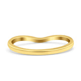 14K Yellow Gold Ladies Wedding Band Solid Engagement Ring Size 7