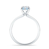Marquise 6X12 Solitaire Ring Aquamarine CZ 925 Sterling Silver Wholesale