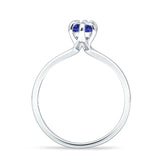 Marquise 7X14 Solitaire Ring Blue Sapphire CZ 925 Sterling Silver Wholesale