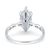 Solitaire Marquise Engagement Ring Cubic Zirconia 925 Sterling Silver Wholesale