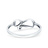 Stethoscope Oxidized Band Solid 925 Sterling Silver Thumb Ring (7mm)