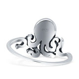 Octopus Oxidized Swirl Thumb Ring 925 Sterling Silver Wholesale