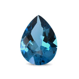 Pear Natural London Blue Topaz Gemstones