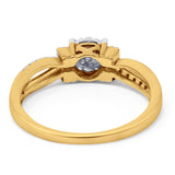 14K Yellow Gold 0.22ct Round 5.5mm G SI Diamond Solitaire Engagement Wedding Ring Size 6.5