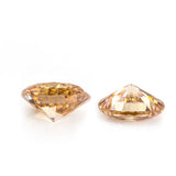 (Pack of 5) Oval Simulated Champagne CZ