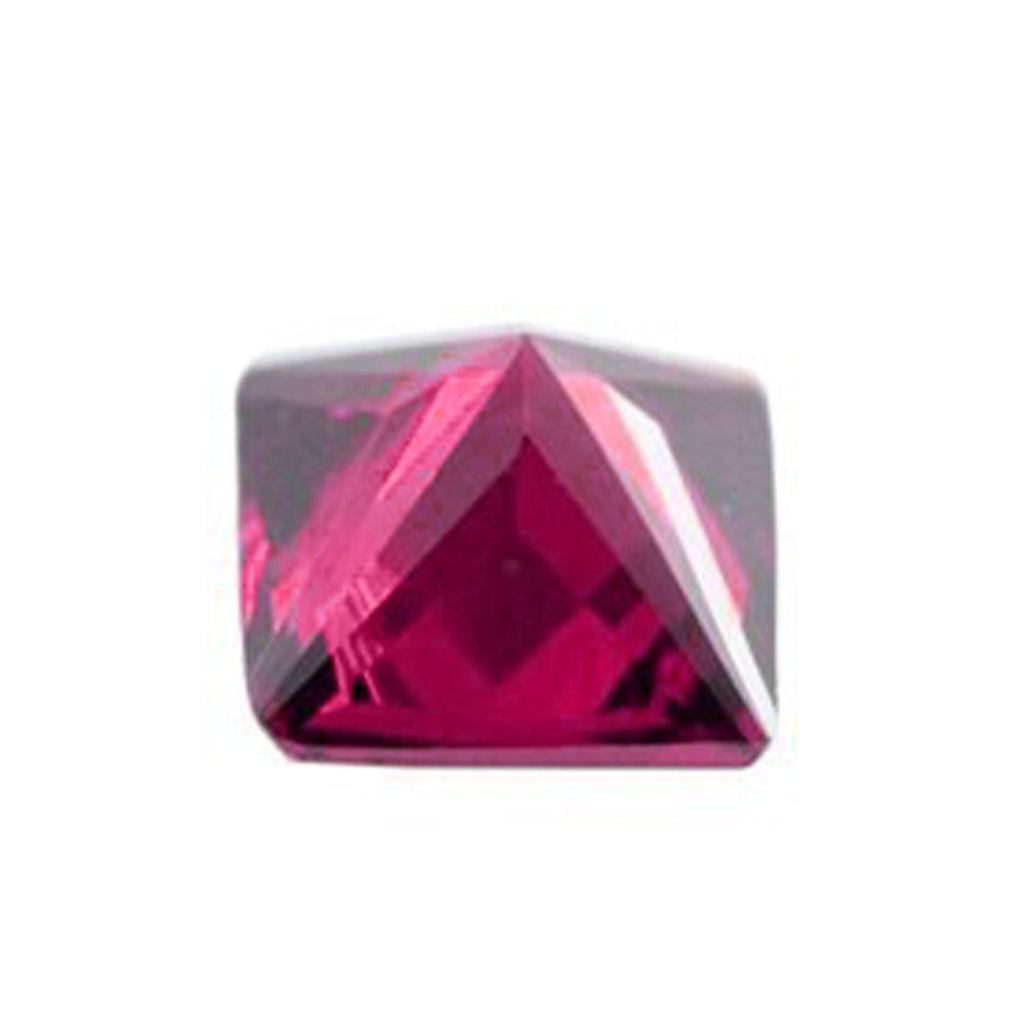 Princess Cut Ruby CZ Loose Gemstones (Pack of 5)
