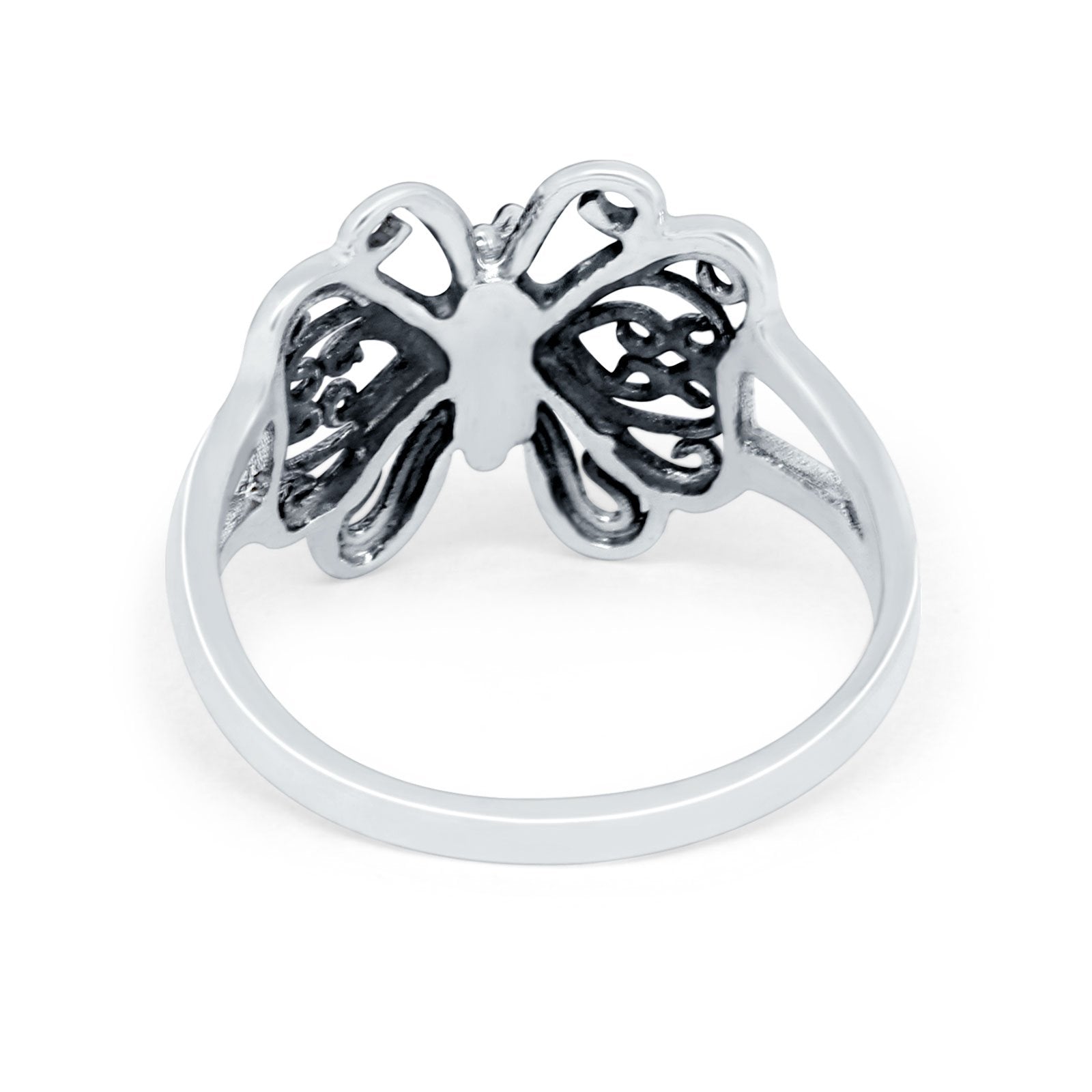 Synergy Trading Sterling Silver Filigree Butterfly Ring - .925 Nickel-Free (Sizes 5-12)