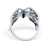 Butterfly Filigree Oxidized Ring