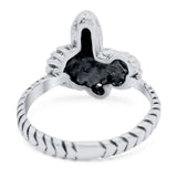 Snake Ring Oxidized Band Solid 925 Sterling Silver (13mm)