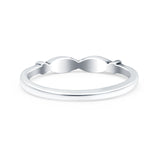 Fish Oxidized Band Solid 925 Sterling Silver Thumb Ring (3mm)