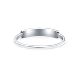 Christmas Trees Oxidized Band Solid 925 Sterling Silver Thumb Ring (3mm)