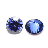 (Pack of 5) Round Synthetic Blue Sapphire Corundum