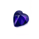 (Pack of 5) Heart Synthetic Blue Sapphire CZ
