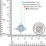 Wholesale Vintage Style Oval Engagement Ring Simulated Aquamarine CZ 925 Sterling Silver