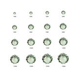 (Pack of 5) Round Simulated Green Amethyst