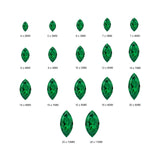 (Pack of 5) Marquise Simulated Green Emerald CZ