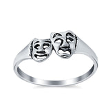 Tragedy Mask Ring 