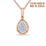 Rose Gold Diamond Pendant