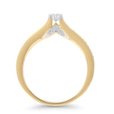 Solitaire 0.25ct Natural Diamond Round Engagement Ring 14K Yellow Gold Wholesale