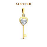 Gold Key Pendant 