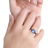 Halo Cushion Infinity Twist Side Stone Amethyst CZ Engagement Ring Simulated Aquamarine 925 Sterling Silver Wholesale