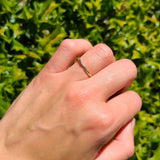 14K Yellow Gold Ladies Wedding Band Engagement Ring Size 7
