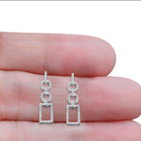 Diamond Stud Earrings Drop Dangle 14K White Gold 0.20ct Wholesale