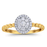 14K Yellow Gold 0.28ct Round 8.8mm G SI Solitaire Promise Diamond Engagement Wedding Ring Size 6.5