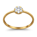 14K Yellow Gold 0.17ct Round 5.5mm G SI Diamond Solitaire Promise Engagement Wedding Ring Size 6.5
