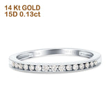 14K White Gold Wedding Band