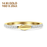 Diamond Snake Eye Ring Round Statement 14K Yellow Gold 0.20ct Wholesale