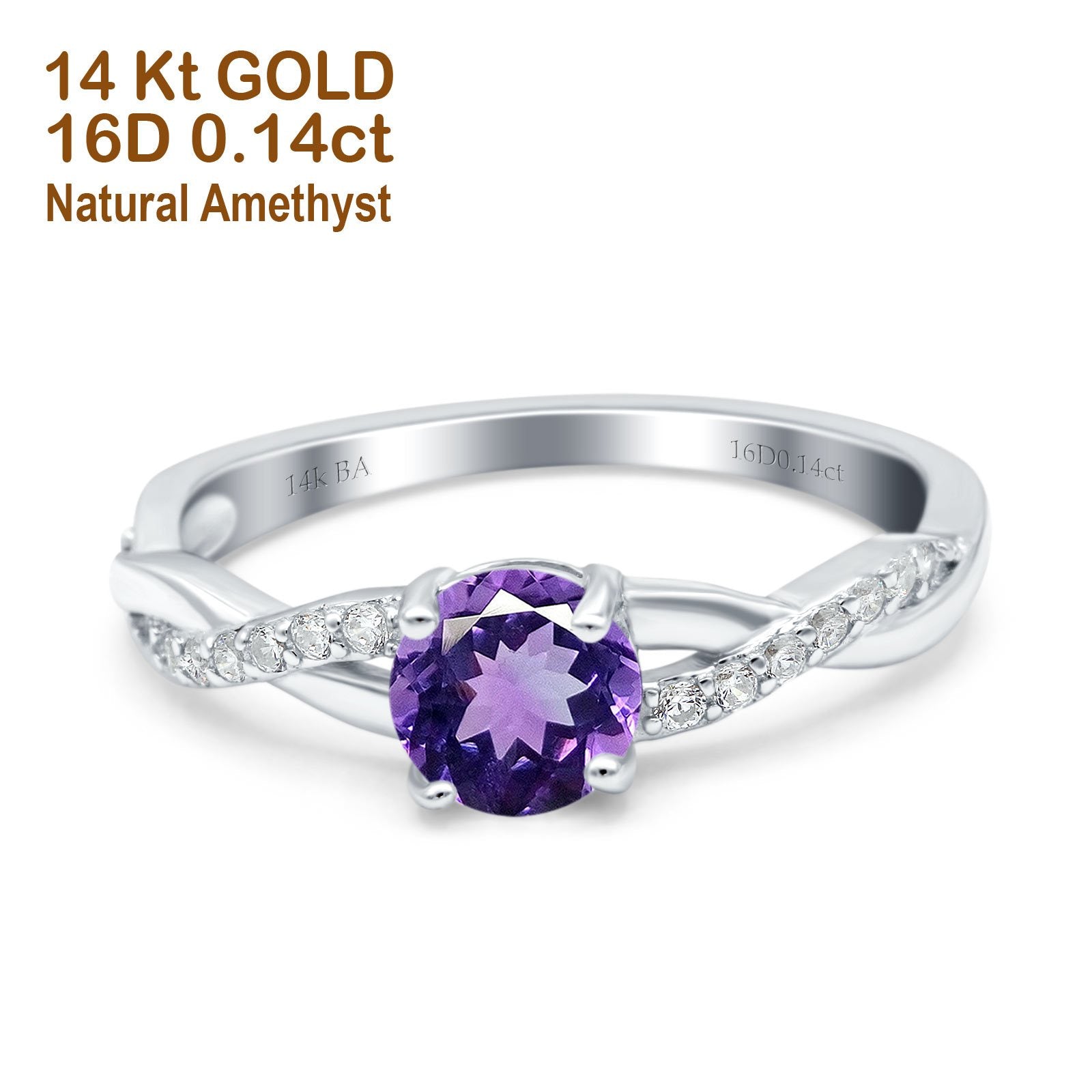 Raw amethyst hot sale engagement ring