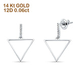 Hollow Triangle Earrings