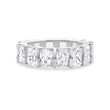 Eternity Stackable Band Simulated CZ 925 Sterling Silver Wedding Ring